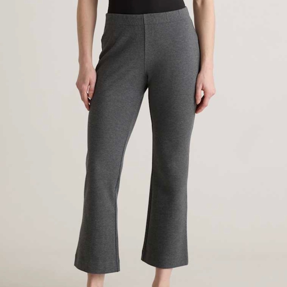 Quince Ultra-Stretch Ponte Kick Flare Pants